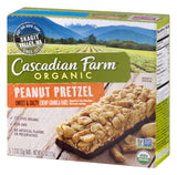 Cascadian Farm Organic Sweet and Salty Chewy Granola Bar Peanut Pretzel, 5 Count, 1.2 Ounce