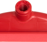 SPARTA 4156805 Plastic Floor Squeegee, Shower Squeegee With Double Foam For Window, Glass, Shower Door, Floor, Windshield, 24 Inches, Red, (Pack of 6)