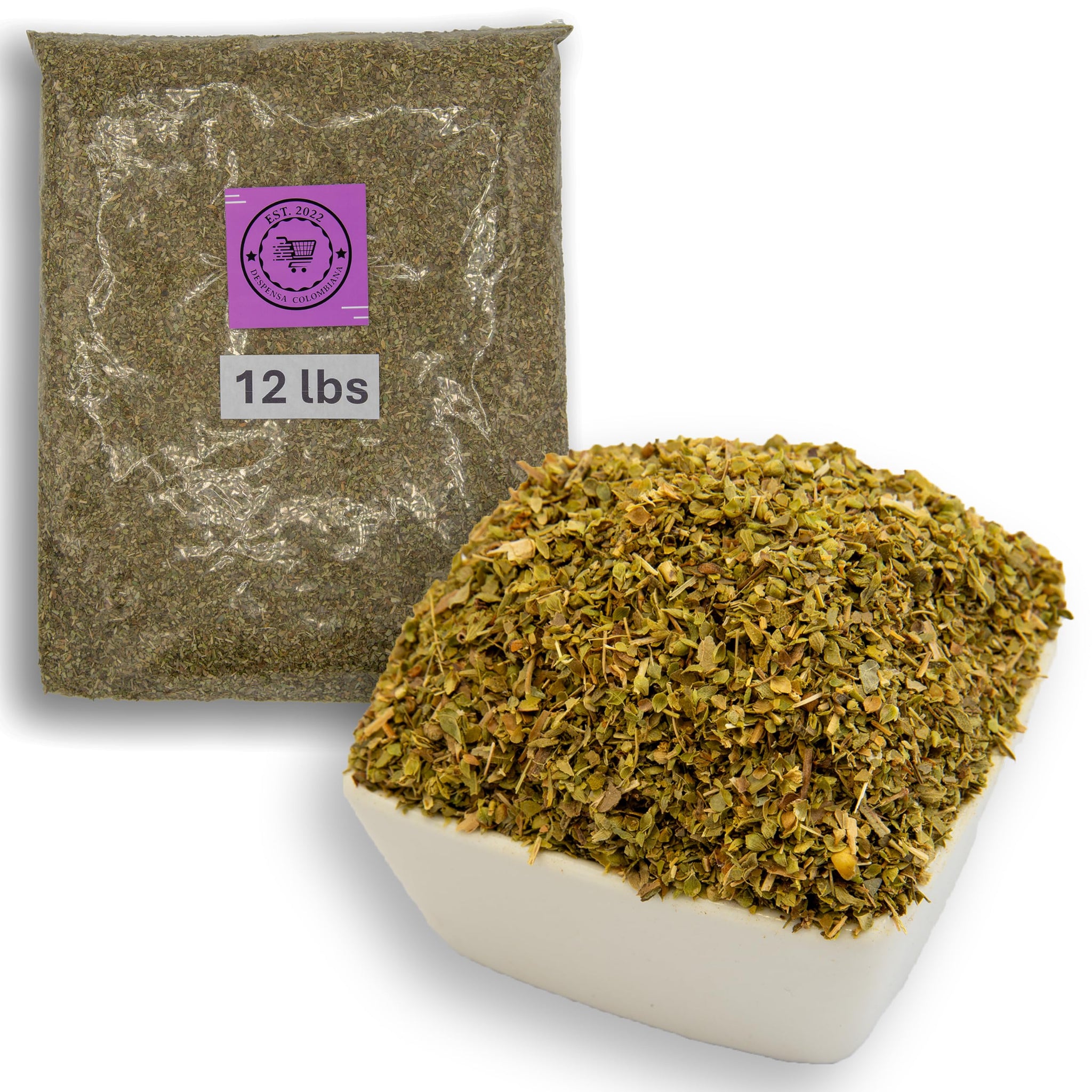 12 lbs Oregano - Origano Seasoning, Bulk Oregano Dry Leaf - Despensa Colombiana 192.00 oz Orégano Bag- Origano Bulk Seasoning Great for Cooking