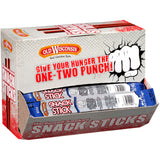 Old Wisconsin Beef Sausage Snack Sticks, Naturally Smoked, Ready to Eat, High Protein, Low Carb, Keto, Gluten Free, Counter Box, Pack of 42
