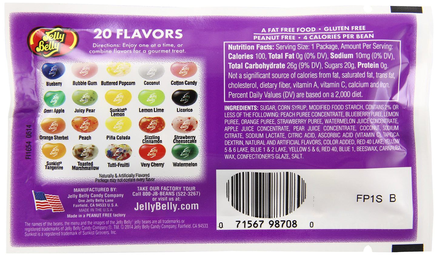 Jelly Belly "Thank You" Jelly Beans, Assorted Flavors, 1-oz, 30 Pack
