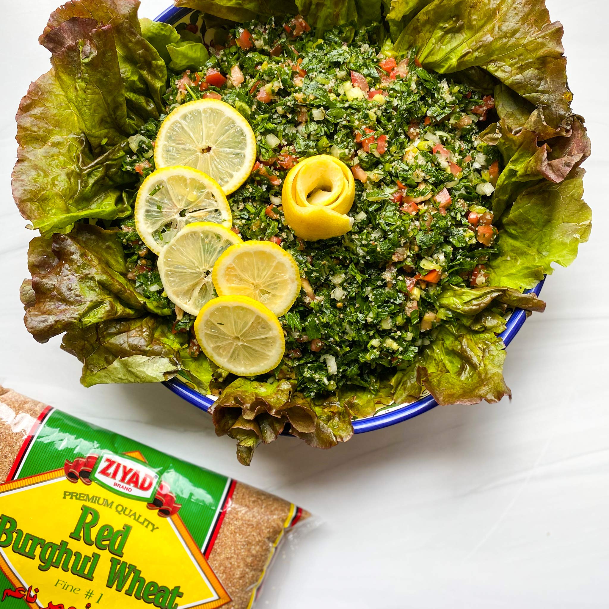Ziyad Red Wheat Bulgur - Fiber-Rich Whole Grain, Nutty Flavor & Chewy Texture - Ideal for Tabbouleh, Kibbeh, Curries, Soups & Salads - Easy 30-Minute