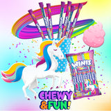 Winis Unicorn | Chewy Candy Swirl | Cotton-Candy Flavored | Sharing Size 4.3 Oz Bag - 11 Pieces | Gifts, Holiday, Parties, Concessions, Pantry