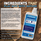Laundry Detergent 124 Load. Crisp, Clean 'Fresh Air' Essential Oil Liquid Laundry Detergent Washing Soap for Sensitive Skin. ProvenSafe™ Cleaning