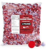 Sugar Free Hot Cinnamon Hard Candy Discs 1 Pound Candies - Approx. 75 Individually Wrapped Red Fiery Cinnamon Candies For Snacks & Treats, Sugar Free