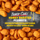Snak Club x Hot Ones Honey Roasted Peanuts, Tangy Chili, Spicy Nuts, Inspired by Hot Ones, Vegan Snack, 14 oz Resealable Bag