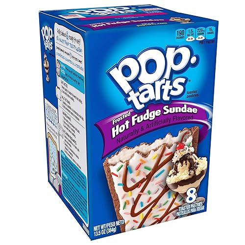 Pop Tarts Ice Cream Shoppe Hot Fudge Sundae Toaster Pastry - 8 per pack -- 24 packs per case._AB