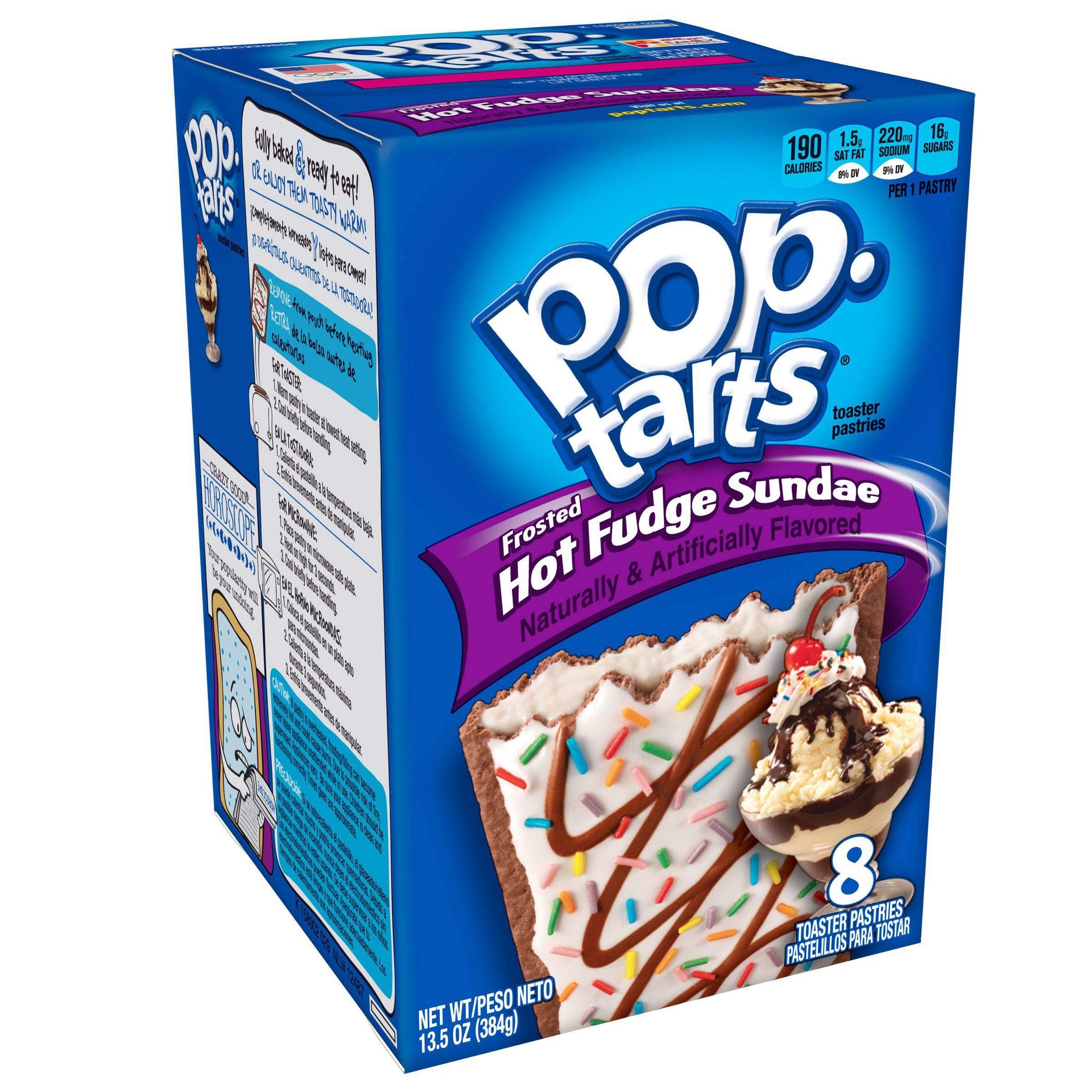 Pop Tarts Ice Cream Shoppe Hot Fudge Sundae Toaster Pastry - 8 per pack -- 24 packs per case._AB