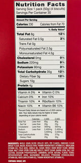 Belvita Brown Sugar Biscuits 1.76 oz 30 -Count Pack, cinnamon, 52.8 Ounce, (Pack of 4)
