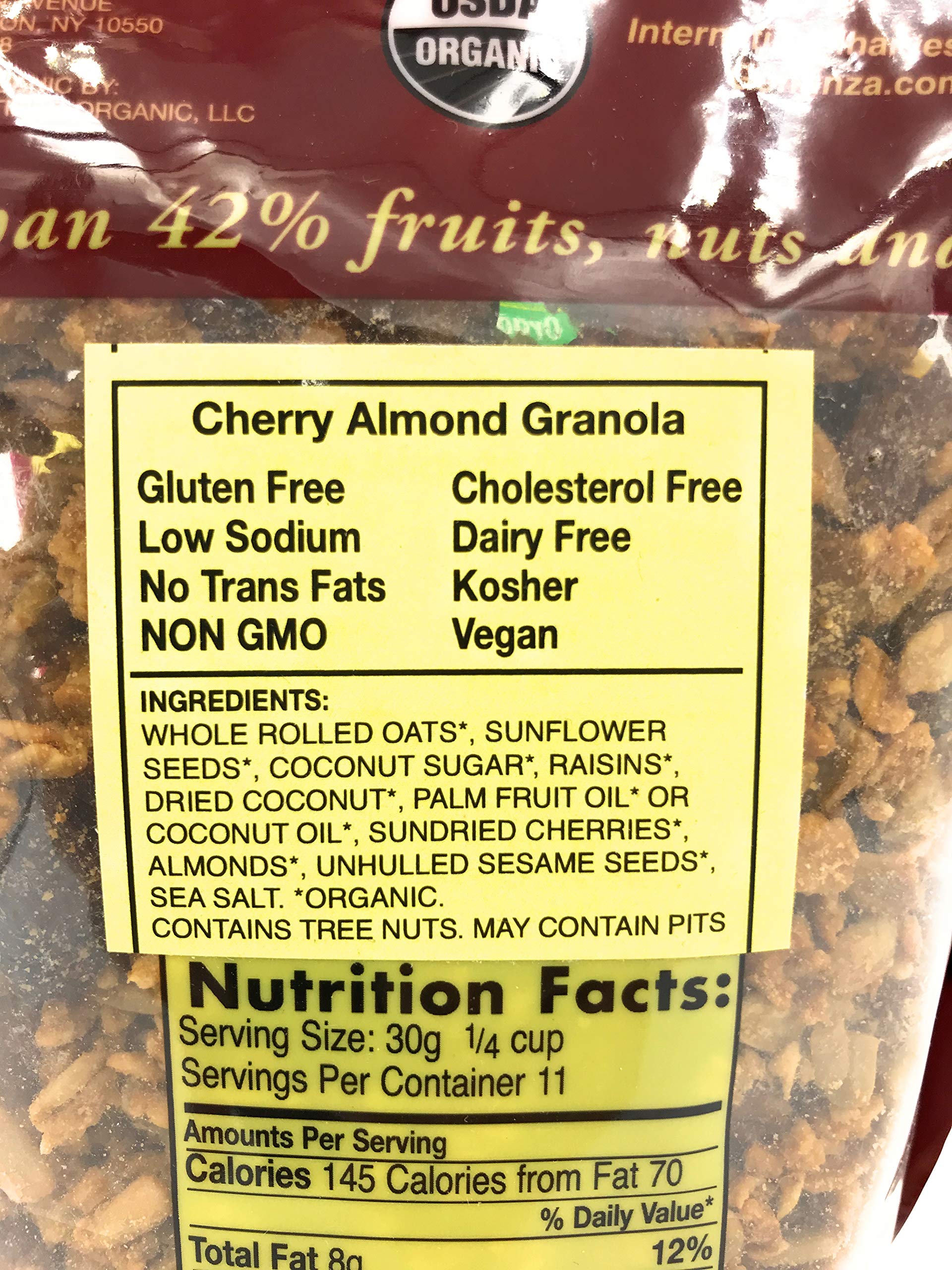 INTERNATIONAL HARVEST Organic Granola, Cherry Almond, 12 Ounce