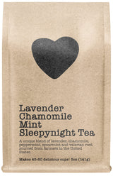 Lavender Chamomile Mint Sleepynight Tea, 45-60 Servings, Eco-Conscious Zip Pouch, Caffeine Free, Pure Loose Leaf Tea Grown in America, 5.0 Ounce