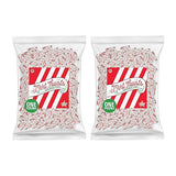 Atkinson's Natural Mint Twists - Peppermint Red & White Candy - Gluten Free, Kosher, Vegan - 2 lb. Laydown Bag