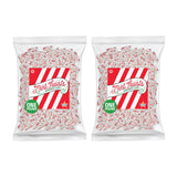 Atkinson's Natural Mint Twists - Peppermint Red & White Candy - Gluten Free, Kosher, Vegan - 2 lb. Laydown Bag