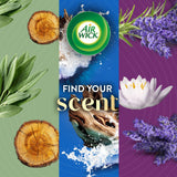 Air Wick Vibrant Plug In Scented Oil Refill, Infused with Essential Oils, Plug In Air Fresheners for Home, Cotton & White Lotus, 4 ct