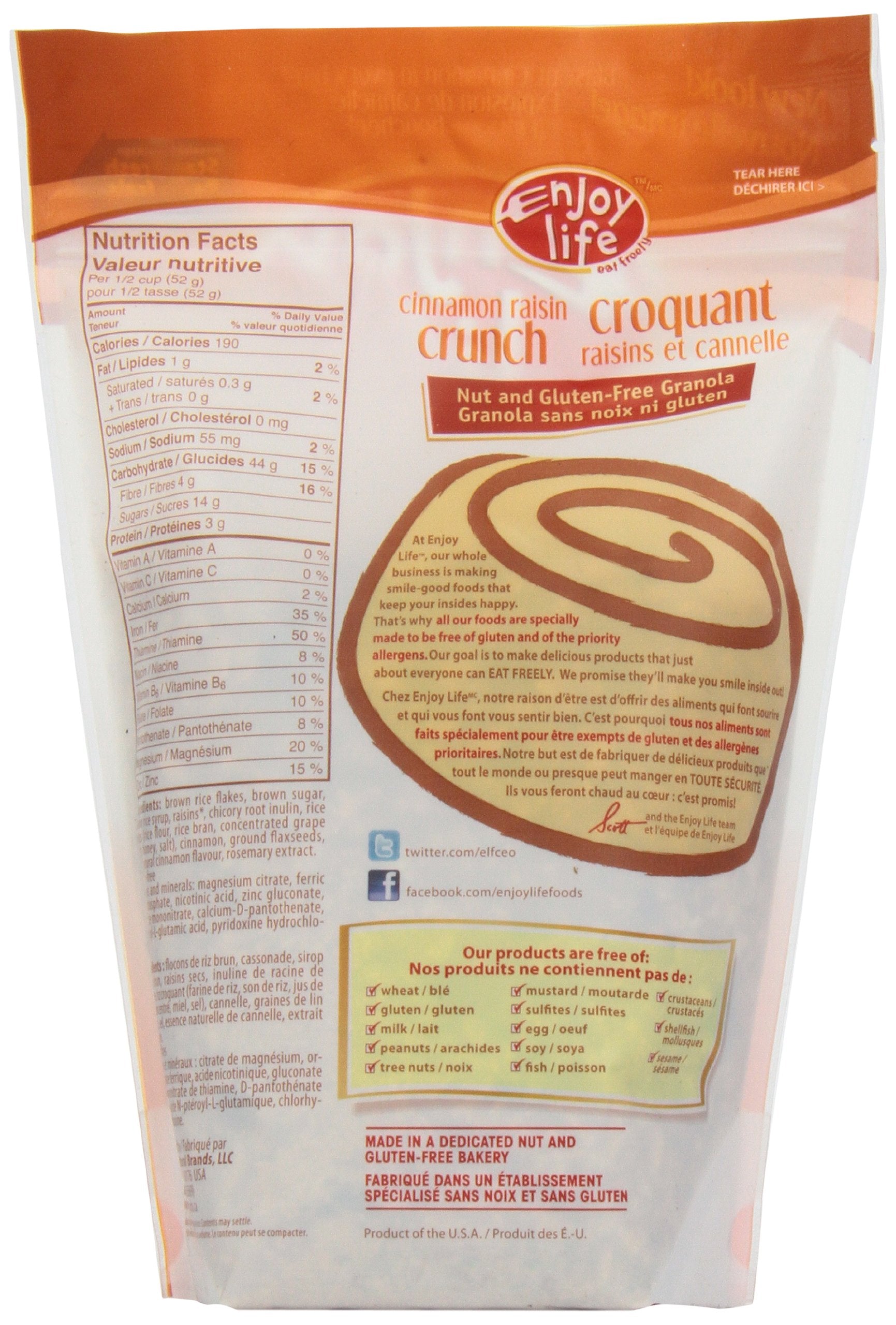 Enjoy Life Granola Cinnamon Crunch - 12.8 oz