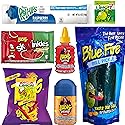 Blue Pickle Kit with Blue Raspberry Candy & Chips - The Complete 8 Piece Blue Pickle Kit by MA LIT CANDY