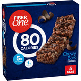 Fiber One 80 Calorie Chewy Bars, Chocolate, Snack Bars, 5 Ct, 4.1 oz