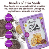 Audrey's Chia Cookies - (Chocolate Chip, 3 Pack), Natural, Antioxidants, Omega-3's, Non-GMO
