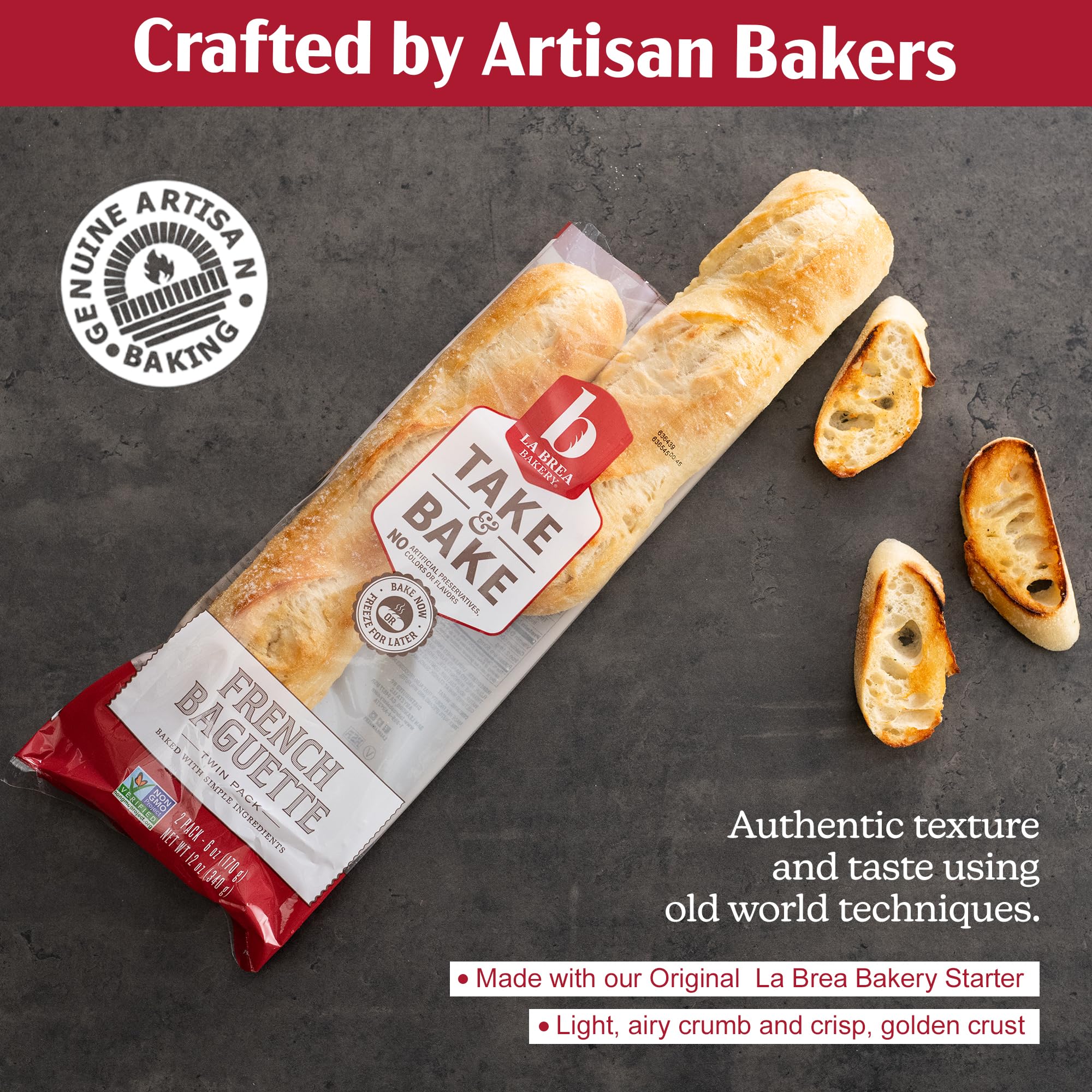 La Brea Bread, French Baguette, 12 oz