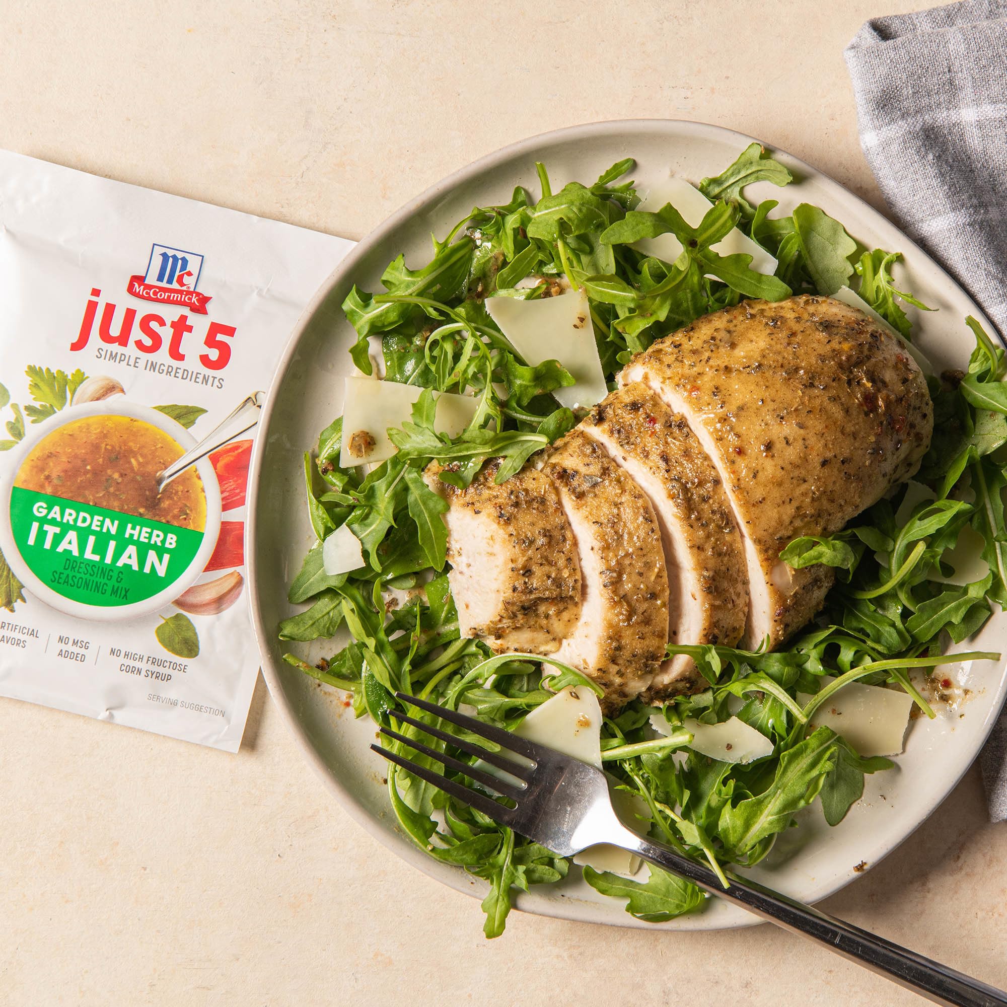 McCormick Just 5 Simple Ingredients Garden Herb Italian Dressing & Seasoning Mix, 1 oz