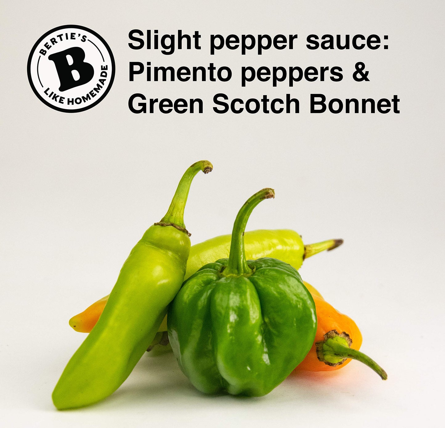 Bertie's Slight Pepper Sauce (10 Oz./300ml) | Gives You Great Flavour Without Too Much Heat