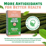 Matcha Green Tea Powder 100% Natural Antioxidant Infused Nutrient Rich Drink Mix, Palau Peach, 12 Single Serving Packets - Great For Home And On The