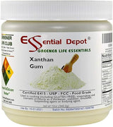 Essential Depot Xanthan Gum 12 oz. Powder USP FCC Food Grade - Gluten Free Cooking - Safety Sealed HDPE Container with Resealable Cap