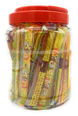 Jin Jin Fruit Jelly Filled Strip Straws Candy - Many Flavors! (35.26 oz)