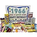 RETRO CANDY YUM ~ 1966 60th Birthday Gift Box Nostalgic Candy Assortment from Childhood for 60 Year Old Man or Woman Born 1966