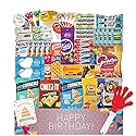 JUMBO JUMBLE Birthday Snack Box (50 count) Assortment Variety Care Package Birthday Snacks Gift Box for Kids, Teens, Boys, Girls, Men, Women, Office