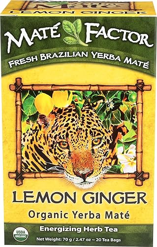 THE MATE FACTOR Lemon Ginger, 20 Count