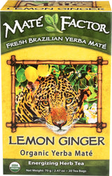 THE MATE FACTOR Lemon Ginger, 20 Count