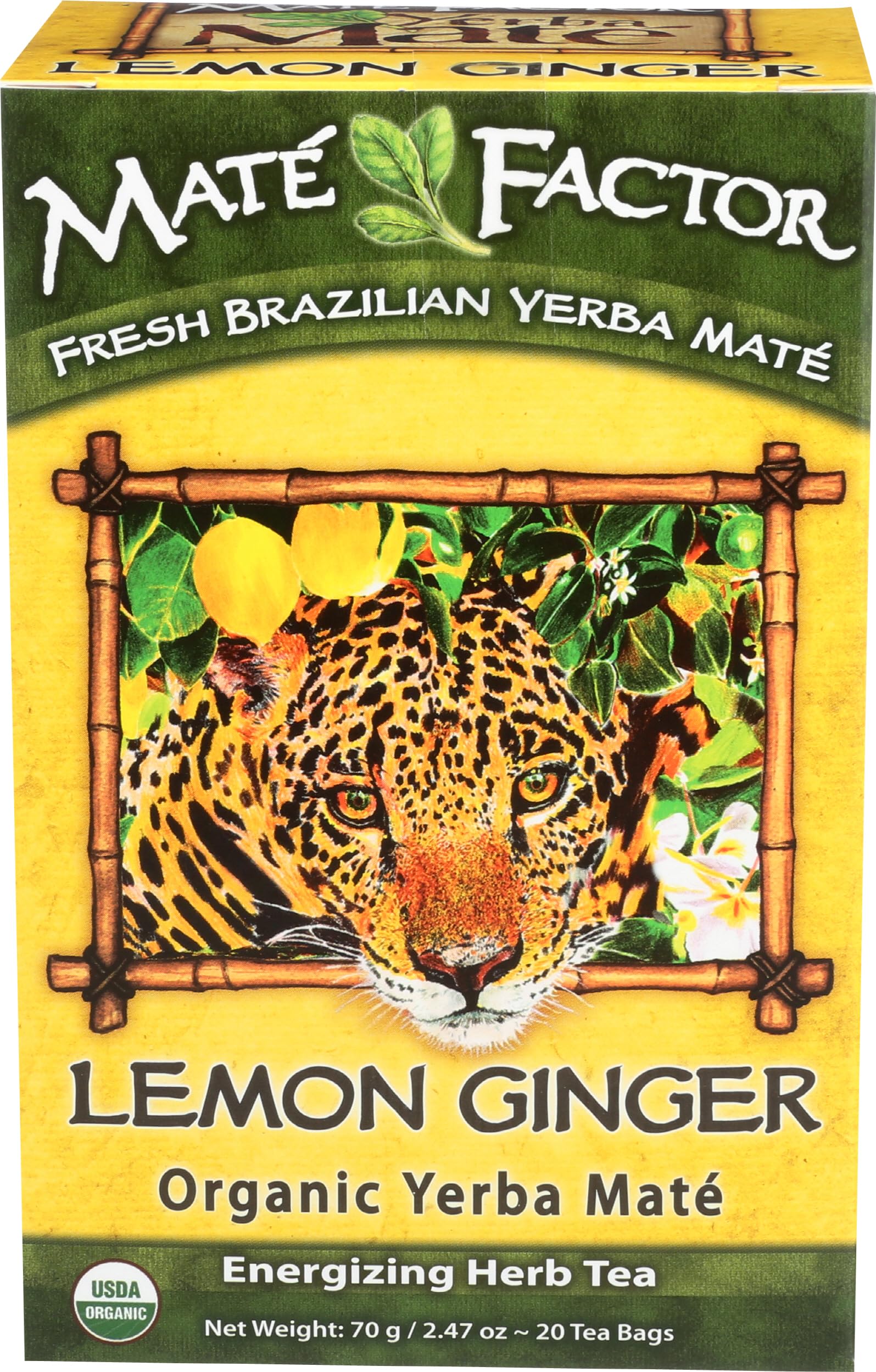 THE MATE FACTOR Lemon Ginger, 20 Count
