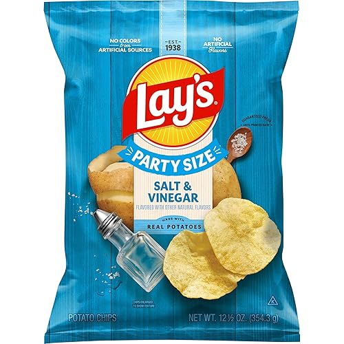 Lay's Potato Chips Salt & Vinegar, 12.5 Oz