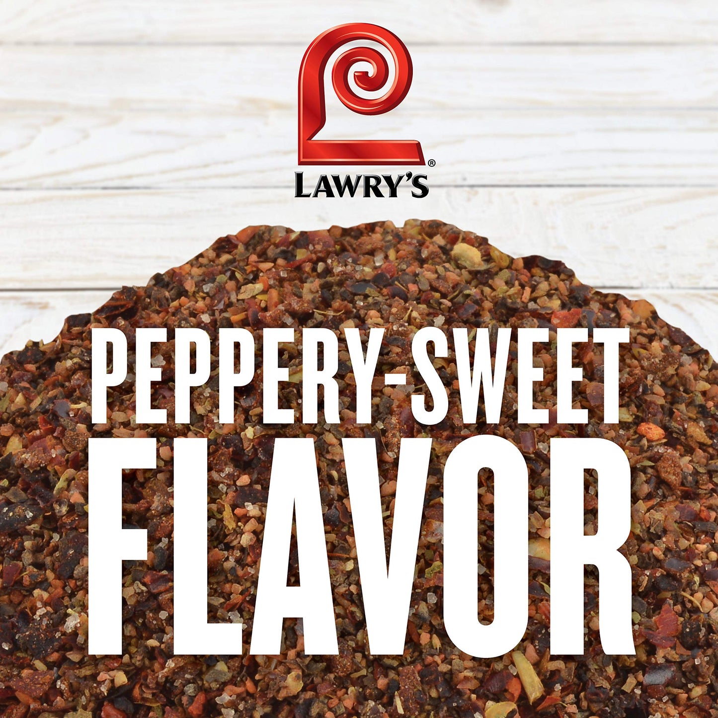 Lawry's Seasoned Pepper, 10.3 oz - One 10.3 Ounce Container of Seasoned All Pepper for a Well-Rounded Flavor of Black Pepper, Sweet Red Bell Peppers