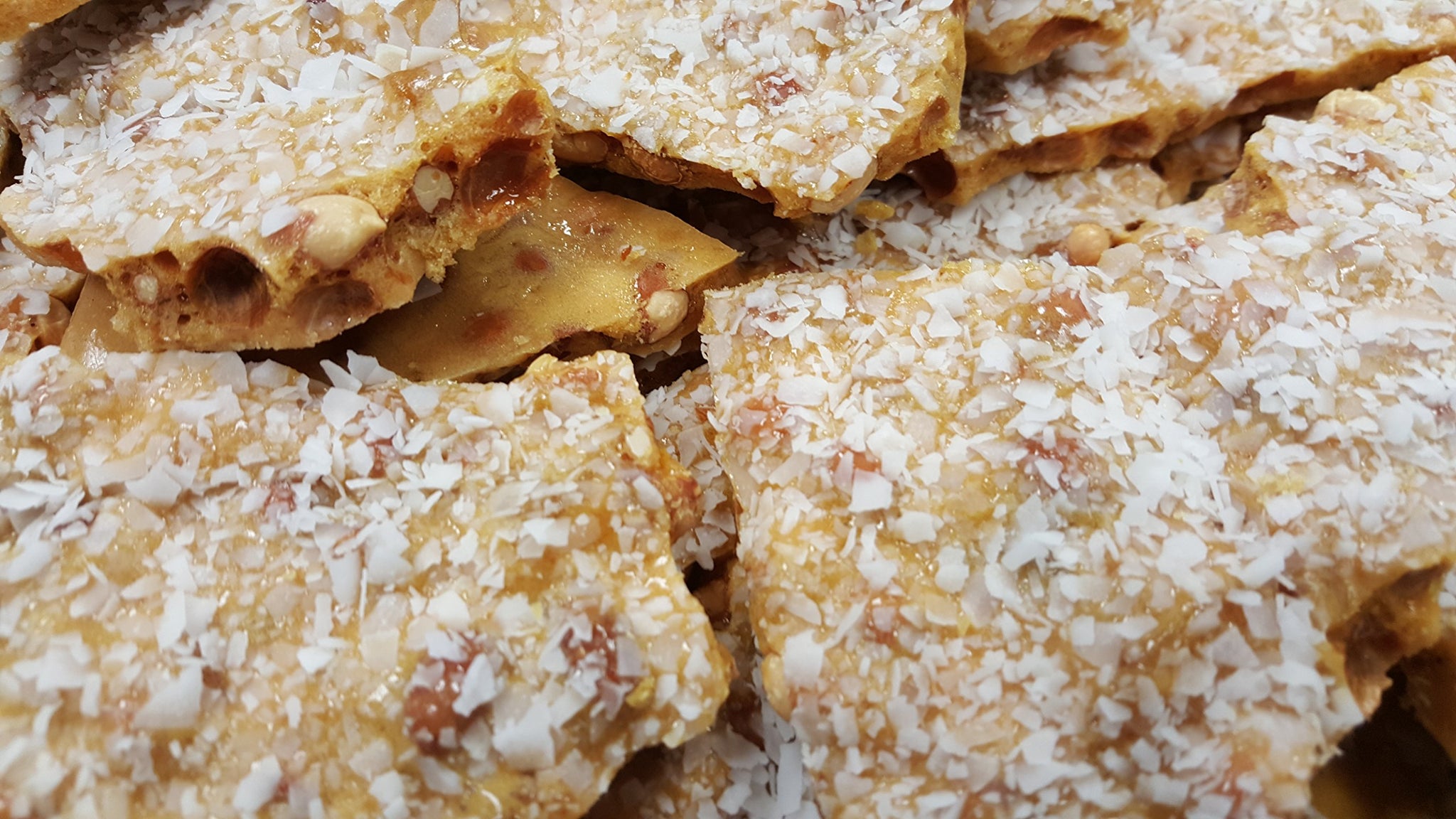 Heather's Confections Classic Coconut Mango Peanut Brittle (Coconut Mango Peanut, 8 ounce)