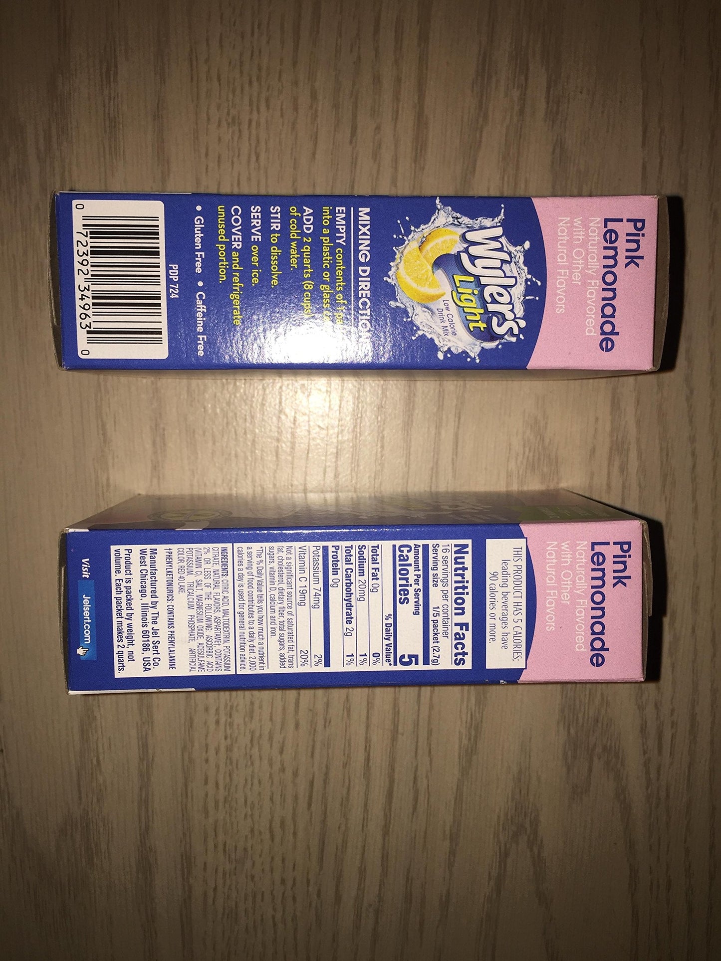 Wylers PINK LEMONADE Pitcher Singles to Go (6 Boxes) 3 Drink Packets Per Box