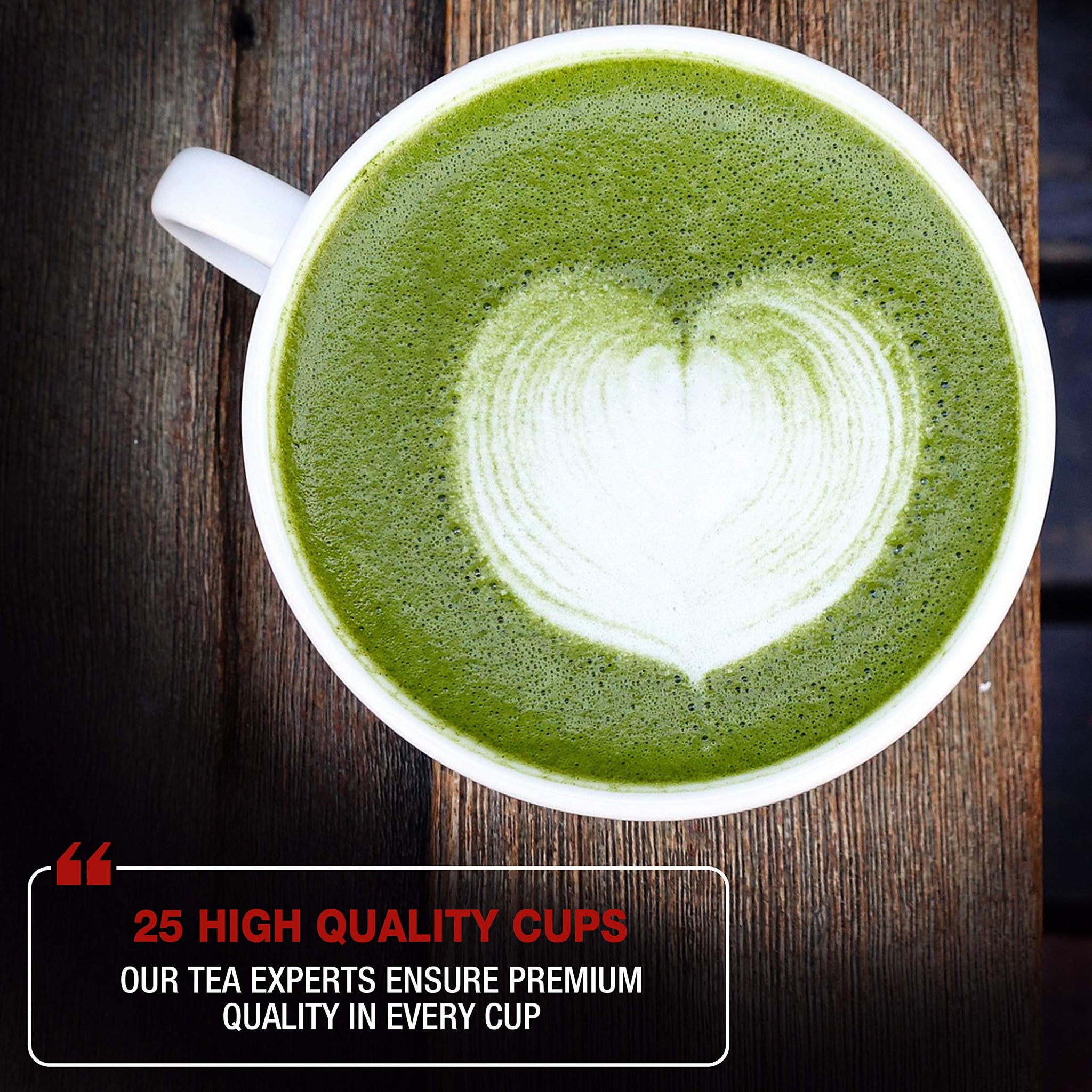 Tipson Organic Matcha Tea Infusions - Matcha Masala Chai - Non GMO and Gluten Free - 25 Premium Tea Bags (Pack of 1)