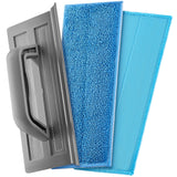 Tyroler Silicone Shower Squeegee for Glass Doors - 10" | 2 Microfiber Scrub & Polish Cloths | Multi-Surface Wiper | Perfect Window Squeegee for Home |