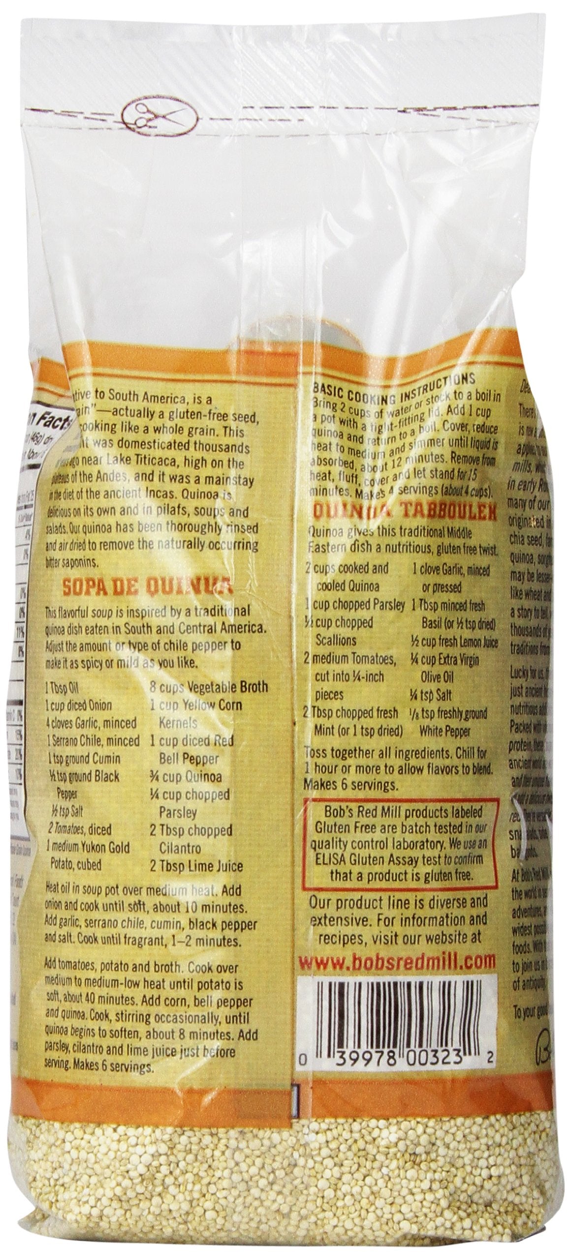 Bob's Red Mill Organic Quinoa Grain, 26 Oz