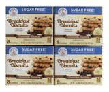 Voortman Bakery Chocolate Banana Sugar Free Breakfast Biscuits 8 Cookies 7.1 oz (Pack of 4)