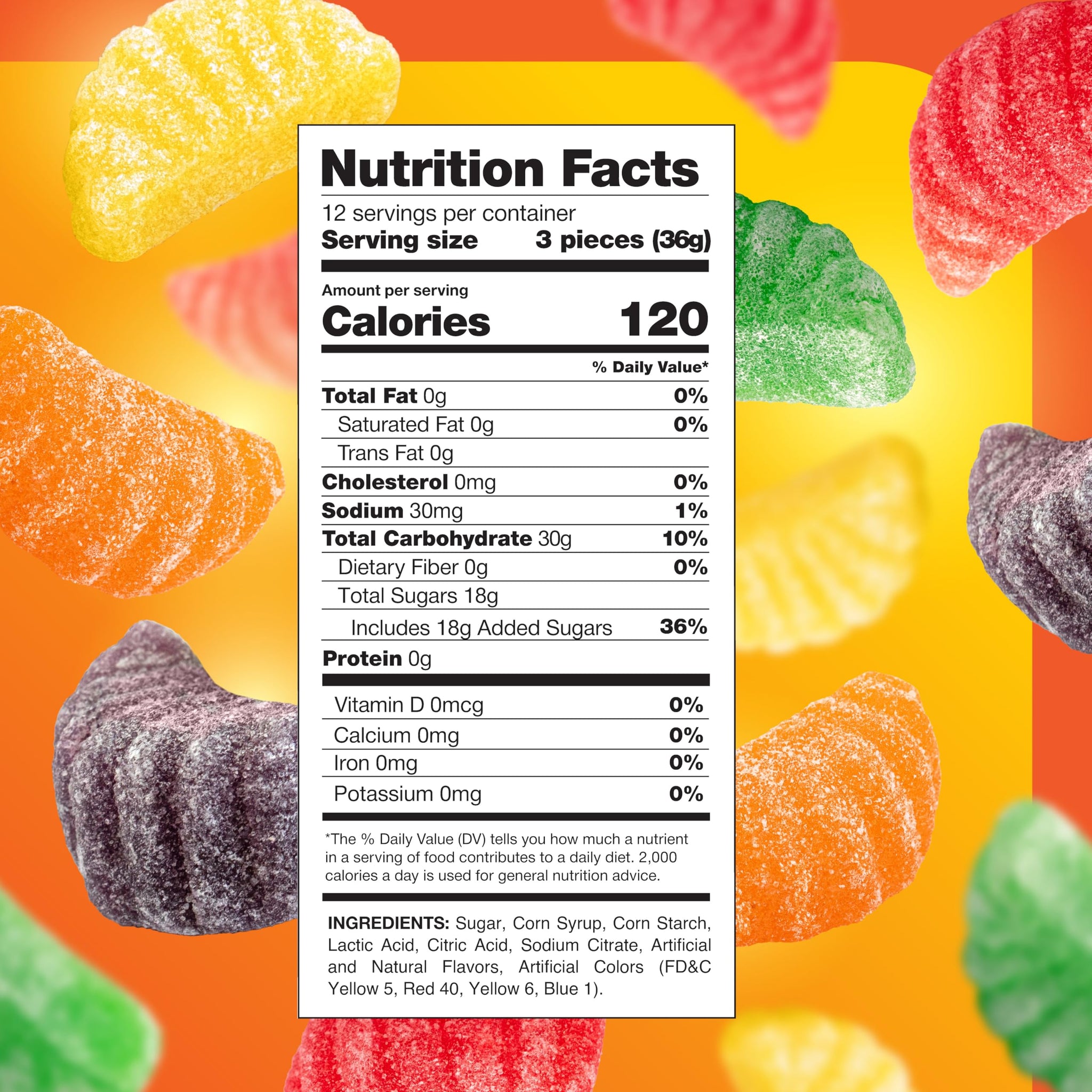 Fruit Slices Jelly Candy - 1 Pound Pack - Old Fashioned Jelly Candy for Holiday Snack Bowls and Gifts - Gelatin Free Jellies - Orange, Grape, Cherry