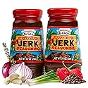 Grace Jamaican Hot Jerk Seasoning (Two 10 Oz Jars) - Hot Jerk Jamaican Style - Caribbean Seasoning Mix for Chicken & Oxtail