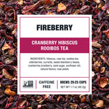 Tiesta Tea - Cranberry Hibiscus Rooibos Tea, Fireberry, Loose Leaf, Herbal Blend with Hibiscus, Cranberry, Currants & Rooibos, Enjoy Hot or Iced