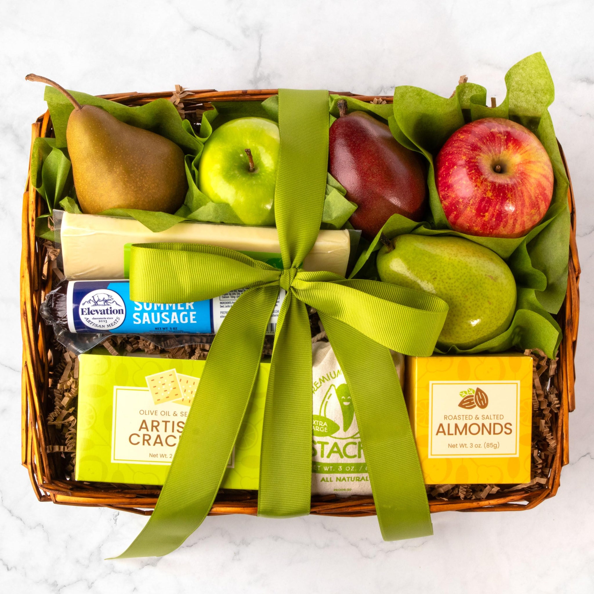 Fruit, Cheese & Meat Classic Gift Basket by Fruitfully For Father's Day, Birthday, Thank You, Sympathy