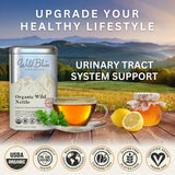 Wild Bliss Organic Wild Stinging Nettle Leaf Tea - Caffeine Free Urinary Tract Herbal Support - Pharmacopoeia Potency - 20 Plant Based Tea Bags