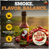 Volcano Johnny's Gringo Lingo Hot Sauce | Award-Winning Mild & Smoky Red Jalapeño | Smoked Craig's Grande Peppers | Gourmet Burger & Taco Sauce |