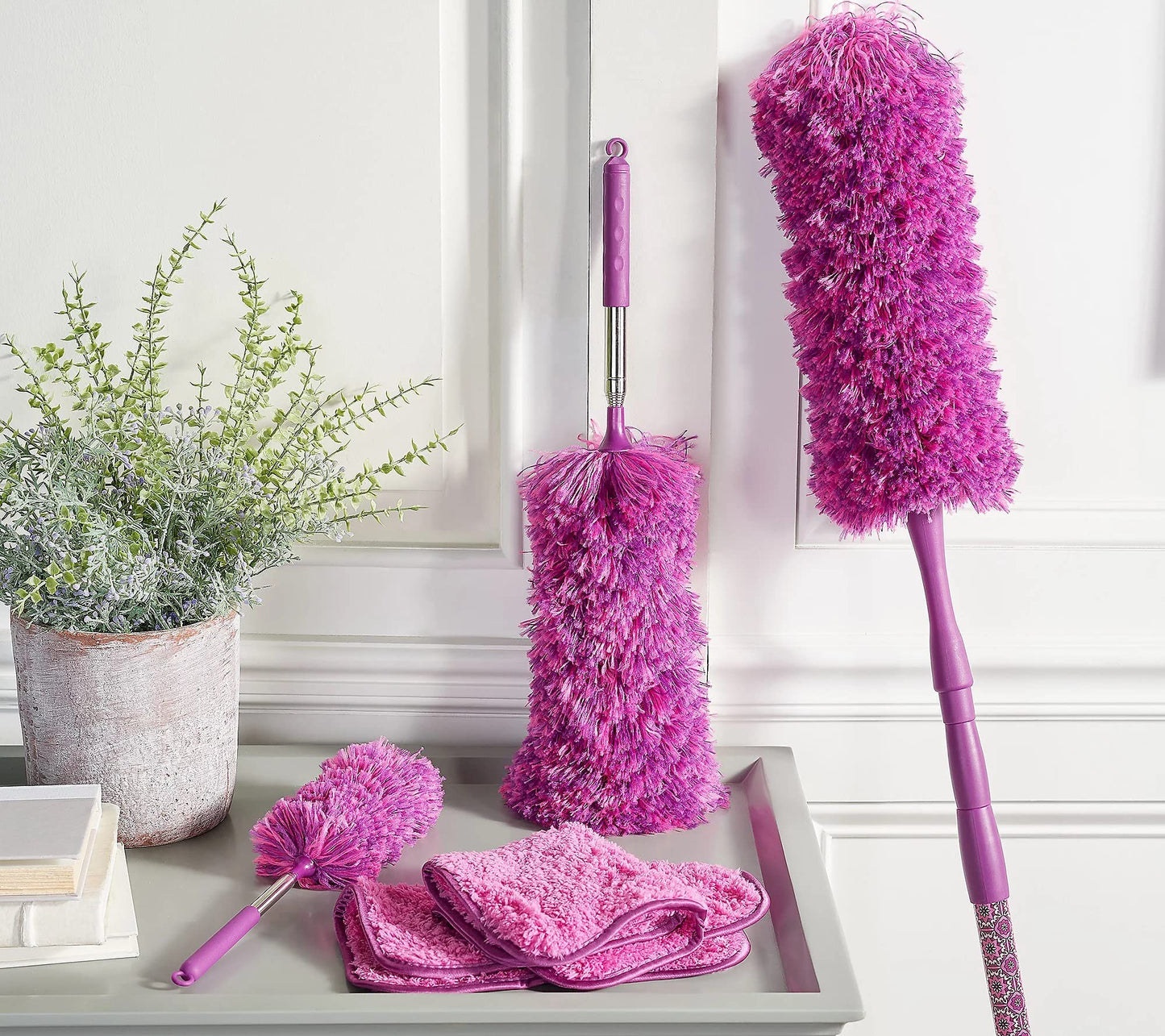 Filtren 6-Piece Easy Reach Microfiber Duster Set (Seaglass)