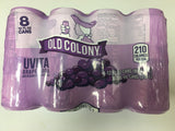 OLD COLONY UVA - Puerto Rico's Favorite Grape Flavored Soda - 12 oz cans - 8 Pack