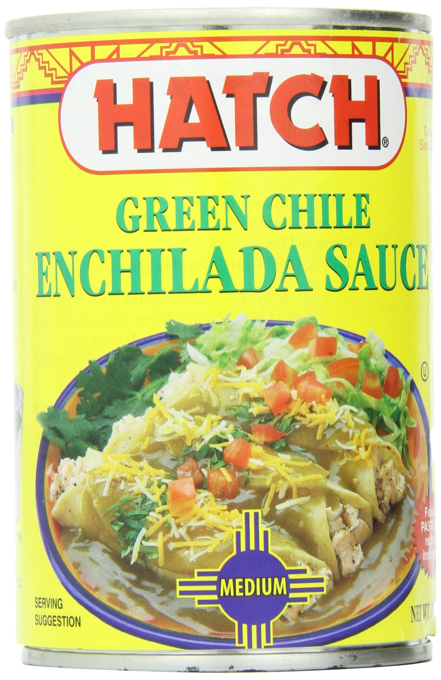 Hatch Green Chile Enchilada Sauce, Medium, 15 Ounce (Pack of 12)